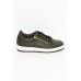 Ark Khaki Leather Zip Sneaker