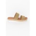 Duty Tan Woven Elastic Platform Slide