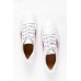 Pepe White Pink Stripe Leather Sneaker